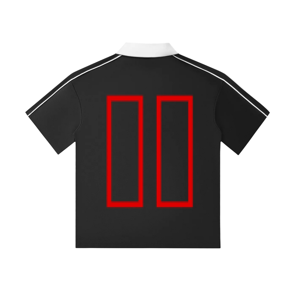 ARRIVAL STAMP POLO – BLACK