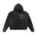 UNITED COUNTY || BLACK ZIP UP HOODIE